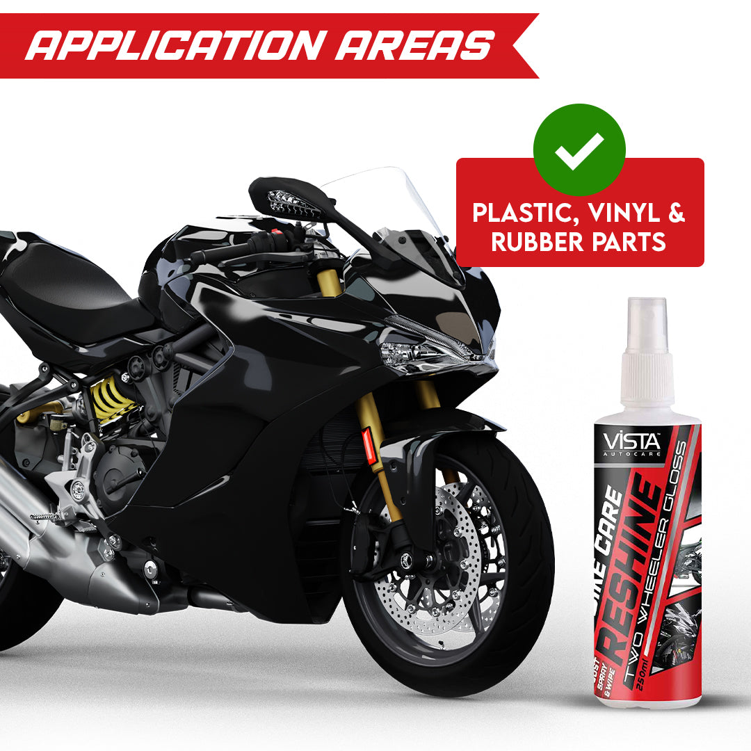 Vista Reshine Car and Two Wheeler Gloss 250 ml - Biker.Store - www.biker.store