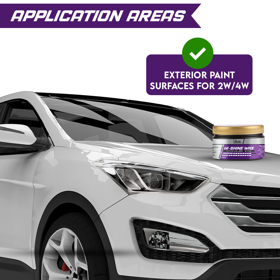 Vista Hi-Shine Wax 250 g (Carnauba Wax) Polish - Biker.Store - www.biker.store