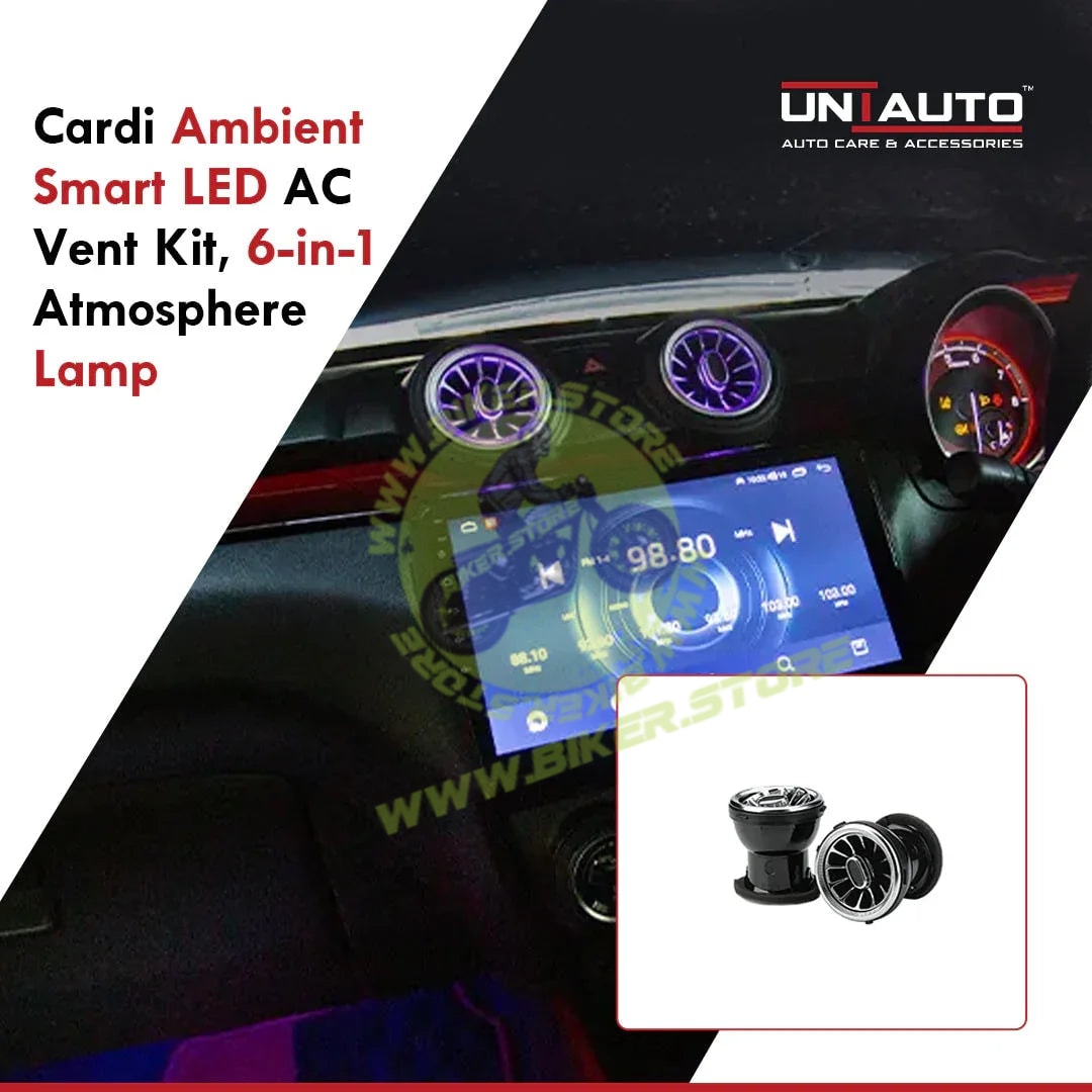 Cardi Ambient Smart LED AC Vent Kit for Swift 2018-2023, 6-in-1 Atmosphere Lamp K4 Plus with App Control - Biker.Store - www.biker.store