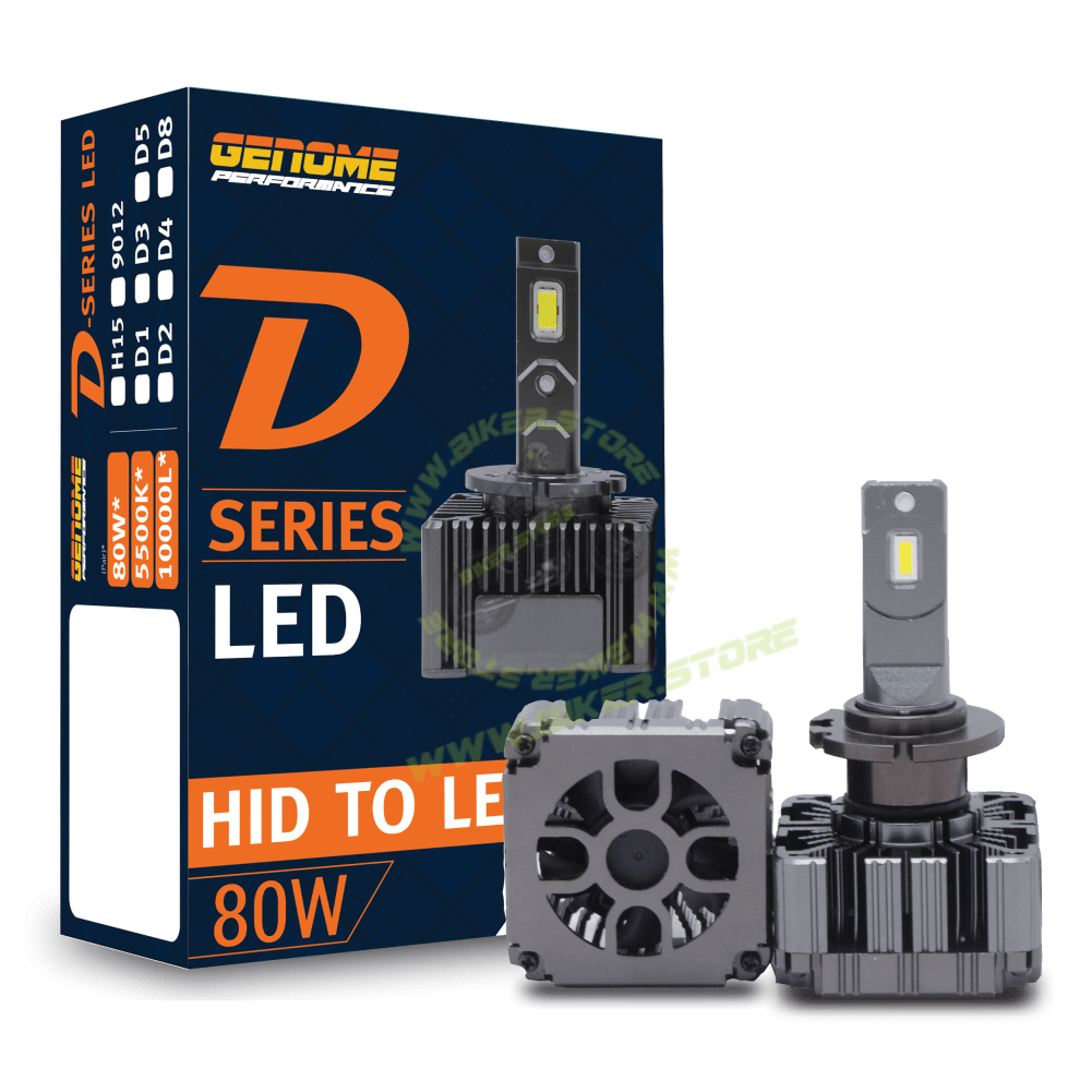 Genome D-SERIES LED Bulbs (80W, D1/D2/D3/D4/D5/D8) - Biker.Store - www.biker.store