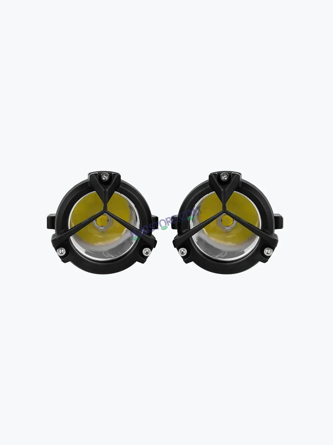 HJG Mercedes Y Lens Version 1.0 CREE Foglight Ultra Wide CREE Intensity LED Driving Fog Lights White (2*45W = 90W Total) Universal For All Cars & Bikes HJG CREE Off Road Foglights Spread LIU HJG Trident 1.0 Mercedes Y Lens Version 1.0 Foglight, Pack of 2 - Biker.Store - www.biker.store