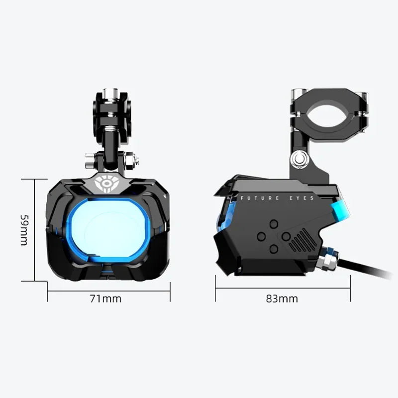 Future Eyes F30-P Auxiliary Lights - Biker.Store - www.biker.store