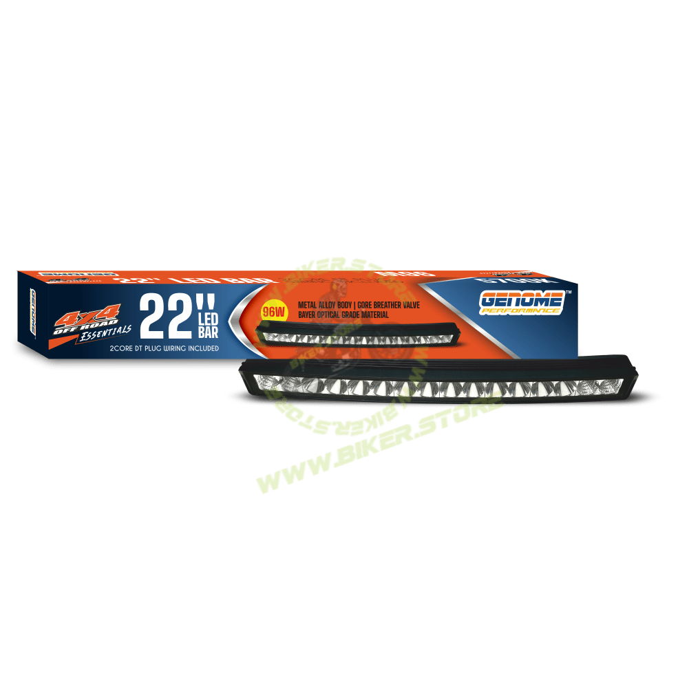 Genome 22″ LED BAR, 96W (Combo Beam, Curved Profile) Car Foglight - Biker.Store - www.biker.store