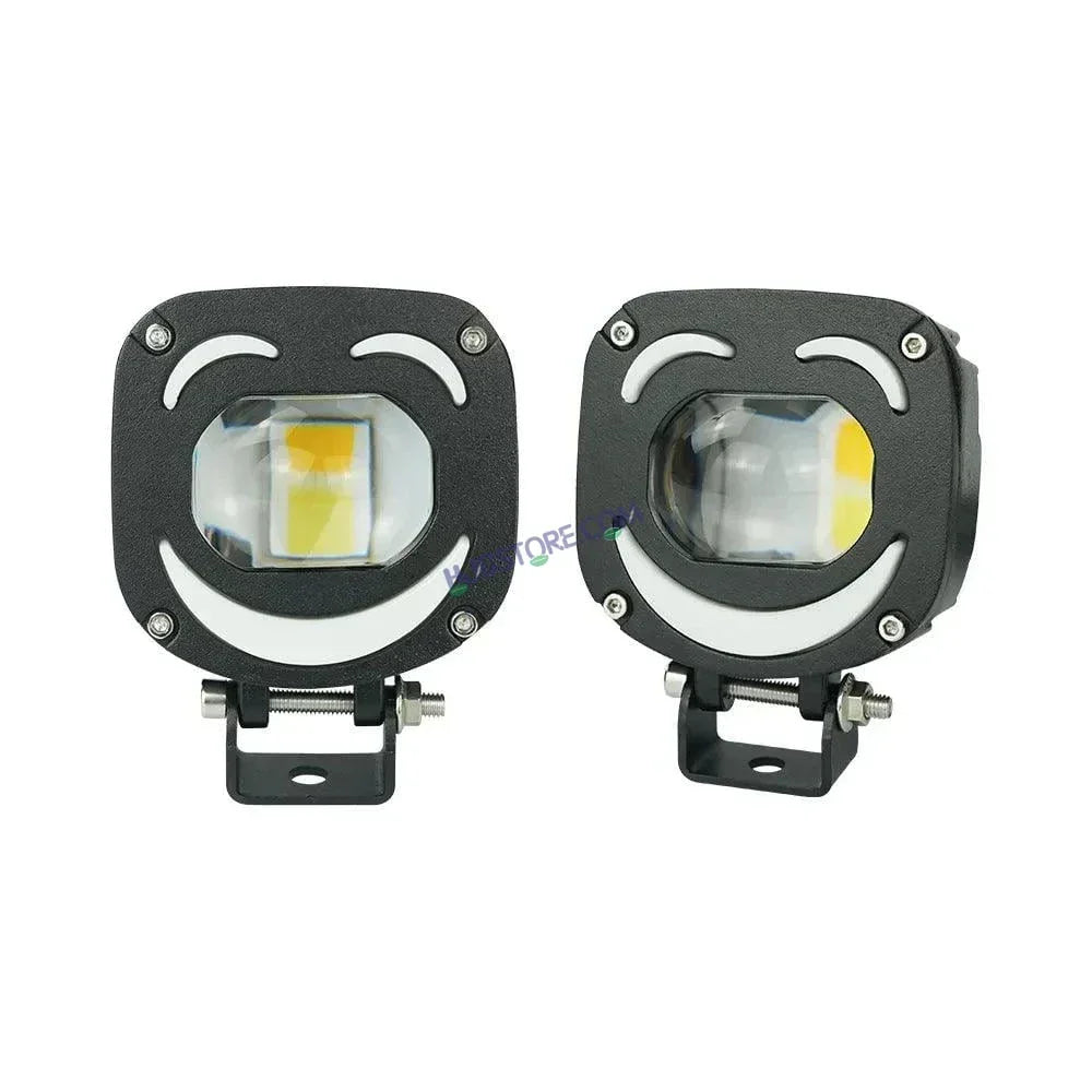 HJG 1190 Foglight Foglamp 120W Dual LED Lights Anti Fog Headlights Mini Driving Light HJG M1 Plus X1 X5 X7, Set of 2 - Biker.Store - www.biker.store