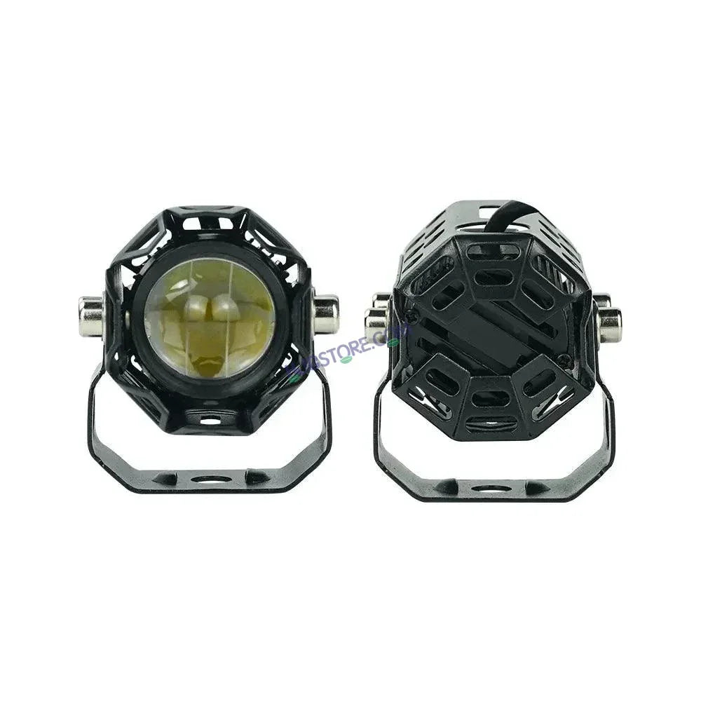 HJG Dual Mini 60W Foglight Foglamp Led Fog Driving Lights Headlights Auxiliary Lights HJG car Lighting System, Set of 2 - Biker.Store - www.biker.store