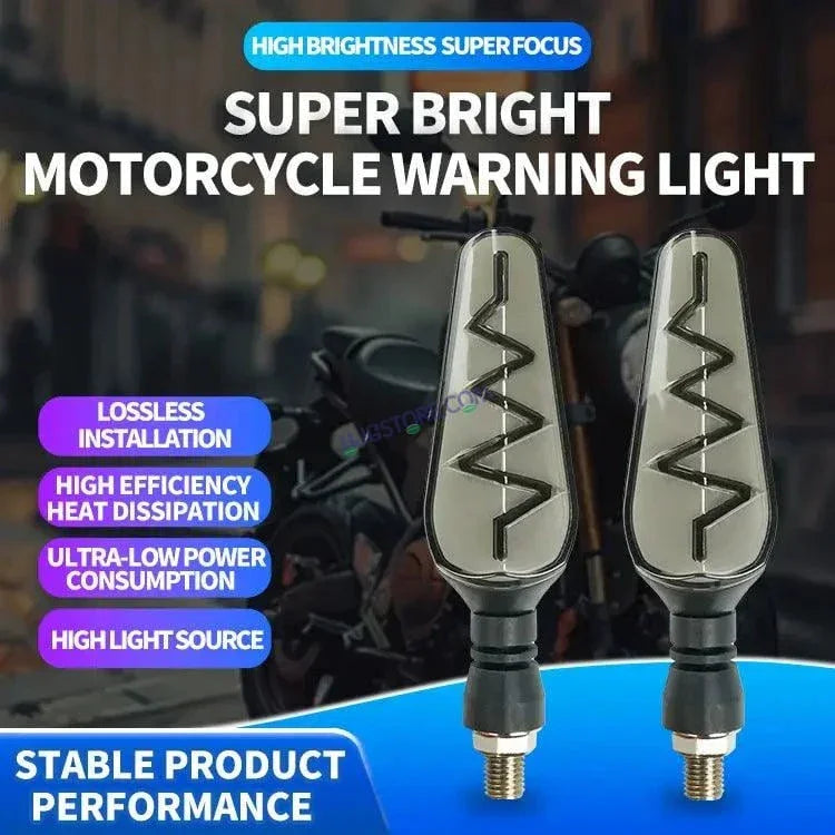 HJG Bike Heartbeat Indicator Waterproof Flexible Blinker Bright LED Indicators Universal For All Bike Models Motorcycle Turn Signal Lights HJG Indicator with DRL Heartbeat Indicator - Biker.Store - www.biker.store