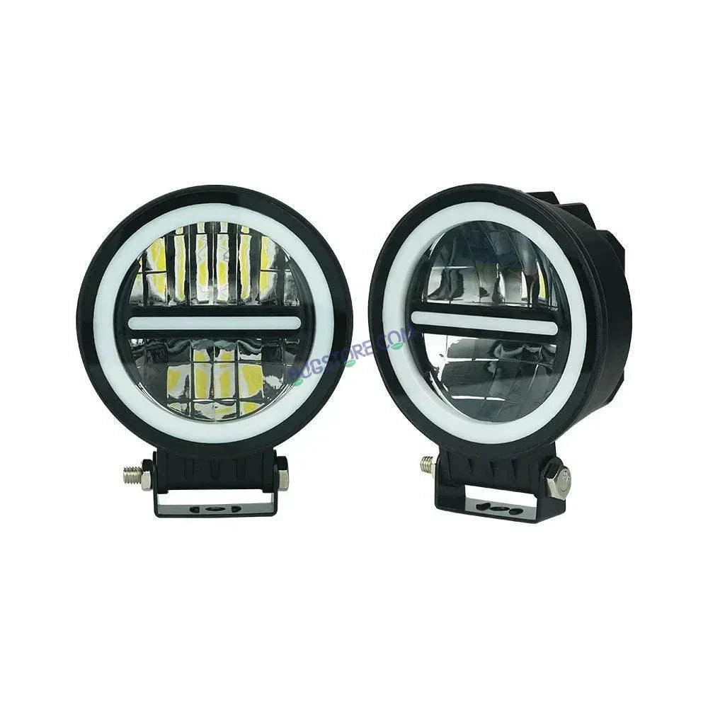HJG Minus Foglight Foglamp Original 140W MINUS LIGHT Dual Color Yellow/White LED Fog Lights with Yellow Filter Cap for Bikes, Cars, Jeeps - Biker.Store - www.biker.store