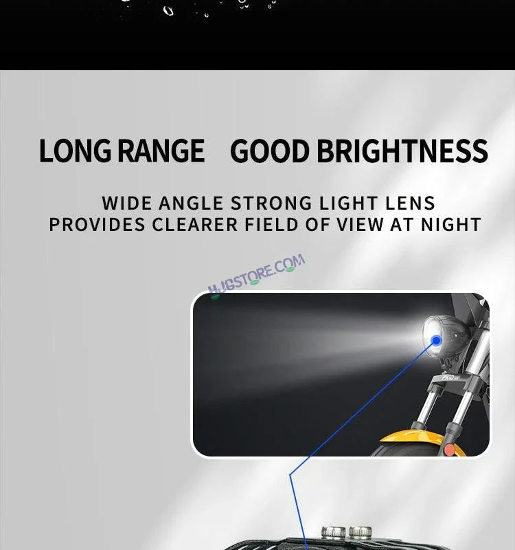 HJG S34 Single Pc Foglight Foglamp Car LED Work Light Driving Lamp Headlights Auxiliary Light for Motorcycle Accessories Fog Light Motorcycle Spotlight, Set of 1 - Biker.Store - www.biker.store