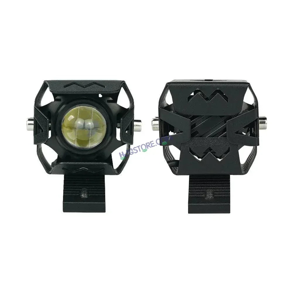 HJG 1192 HJG M1 M3 M5 M6 PLUS Headlight LED Mini Driving Light Motorcycle Accessories White Yellow Adjustable LED Fog Driving Lights, Set of 2 Foglight - Biker.Store - www.biker.store