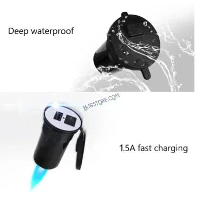 HJG USB Mobile Fast Charger Waterproof Motorcycle Handlebar USB Charger for Bike, Two Wheelers Universal LIU HJG Two Wheeler USB Mobile Phone Fast Charger 12V 5V-1.5A Moto Adapter Power Supply Socket for Phone Mobile Motorbike Accessories - Biker.Store - www.biker.store