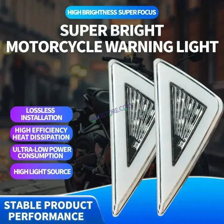 HJG Bike Indicator Waterproof Flexible Blinker Bright LED Indicators Universal For All Bike Models Motorcycle Turn Signal Lights HJG Indicator with DRL 231114 231113 - Biker.Store - www.biker.store