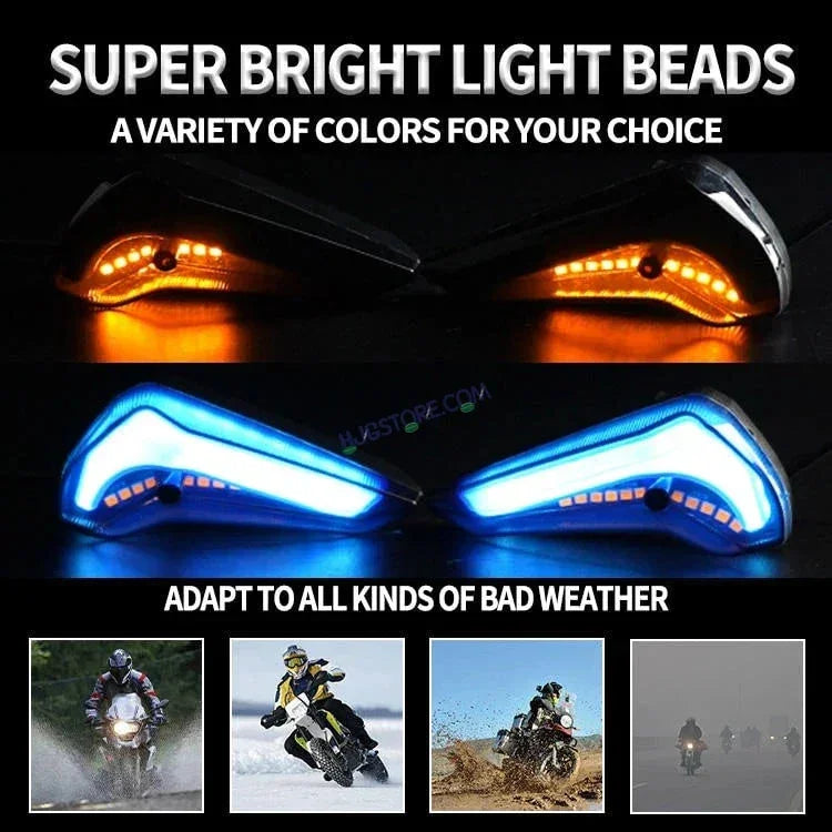 HJG Indicator Tilt DRL Sliding Model Fibre Waterproof Flexible Blinker Bright LED Indicators Universal For All Bike Models Motorcycle Turn Signal Lights HJG Tilt DRL Sliding Indicator, Pack of 2 - Biker.Store - www.biker.store