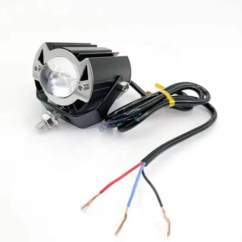 LIUHJG HJG ORIGINAL G15 Pack of 2 30W Mini Drive Spotlight Yellow/White Motorcycle Mini Driving Fog Light 7500LM High/Low Beam Motorcycle Spot Light with Red DRL, White, Yellow (Pack of 2) - Biker.Store - www.biker.store
