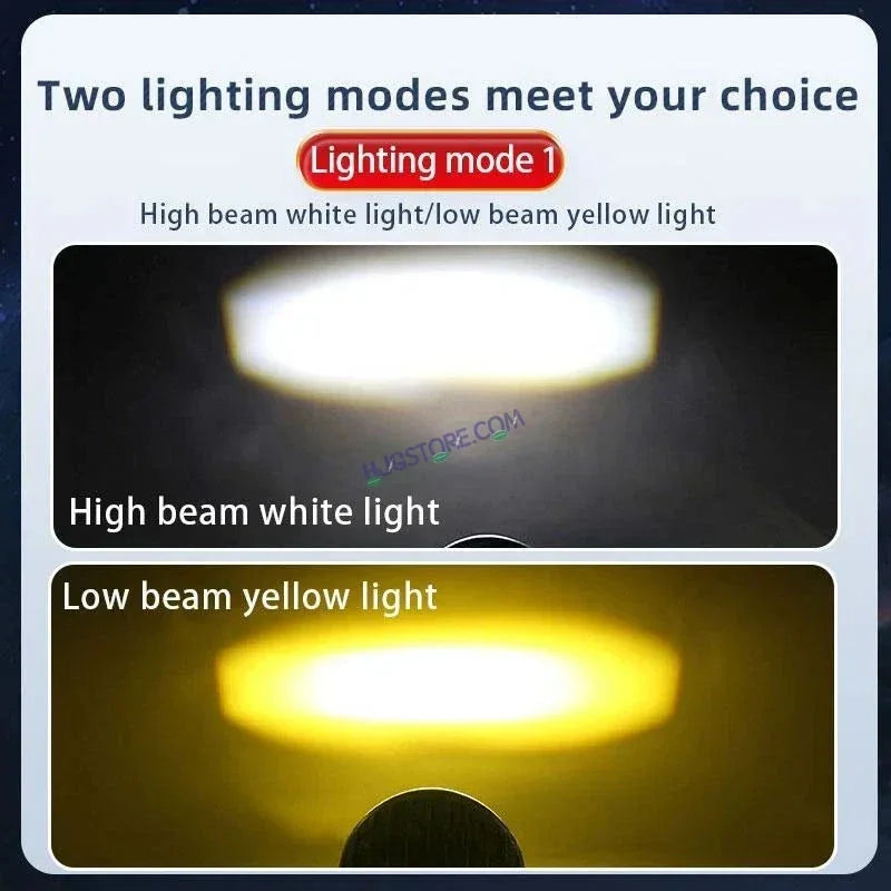 HJG Mini Spot Light Devil with Red DRL, White, Yellow Light Car Motorcycle Truck Off Road 20w Spot Fog Lights Driving Spotlight HJG Original Spot Light Fog light Devil Mini Drive, Pack of 1 - Biker.Store - www.biker.store