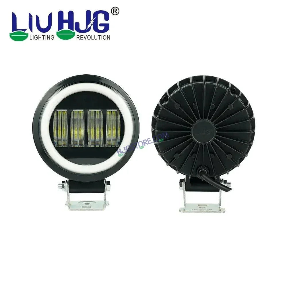 HJG Amber Clear Lens Fog light Foglight Foglamp LED Spot Light Pods Square Driving Fog Offroad Lights For Truck Car SUV ATV Car Lighting System - Biker.Store - www.biker.store