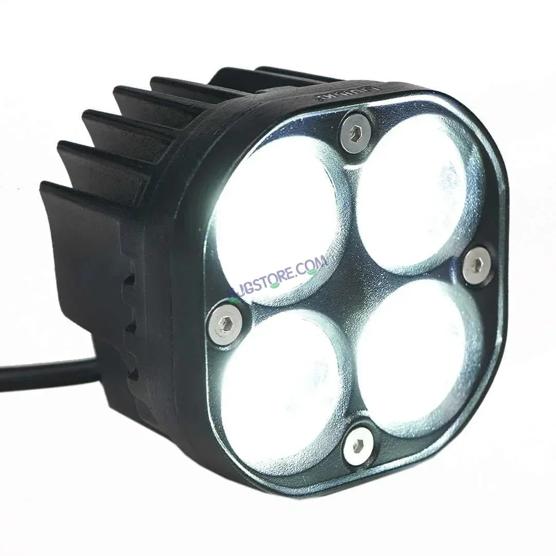 HJG 4X4 CREE Original (2 in 1) Fog Light 120W (White + Yellow) with Kit 4 LED Laser Spotlight For Bike/Car/Thar/Jeep (Pair) White/Yellow - Biker.Store - www.biker.store