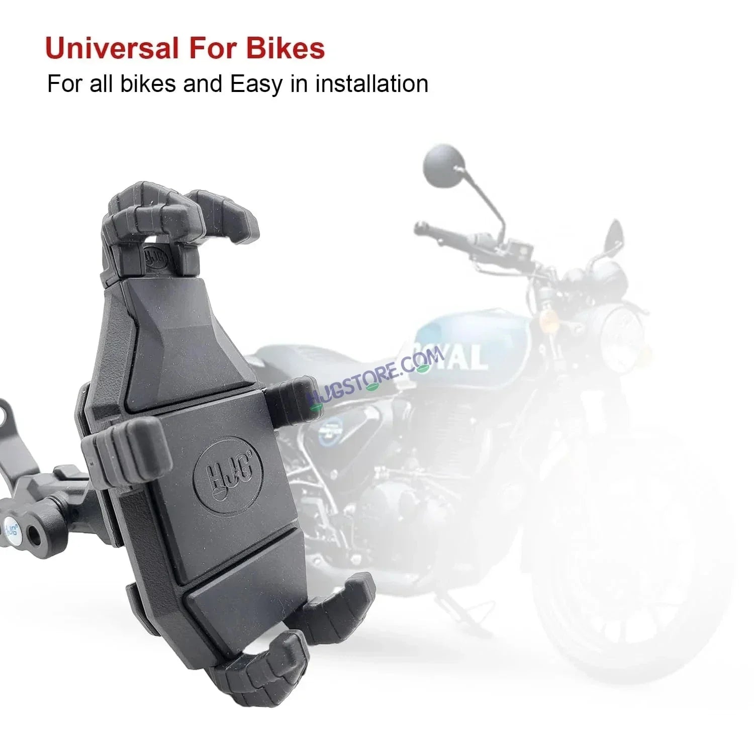 HJG Pro Spider Mobile Holder with Jaw Grip Damper Anti Vibration for Bike, Two Wheelers Universal HJG Mobile Holder Pro Spider Anti-Shake Anti-Theft Zero Vibration Shockproof Mobile Holder - Biker.Store - www.biker.store