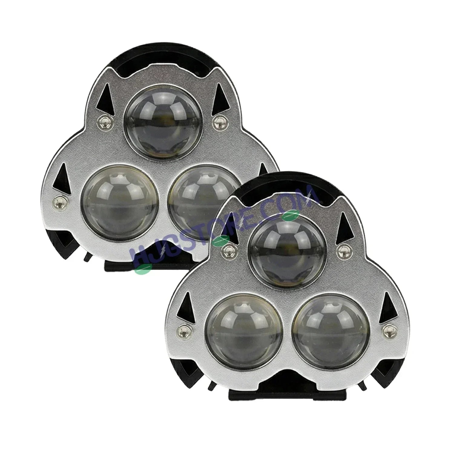 HJG G15 Dragon Triple Lens 60W Foglight with White/Yellow/Flash Mode Projector Foglight 60W Foglight Ultra Wide Dual Intensity LED Fog Lights White/Yellow/Warm White/Flash Hi/Lo Beam Fog Universal For All Cars & Bikes LIU HJG G15 Dragon 60W Foglight 2pc - Biker.Store - www.biker.store