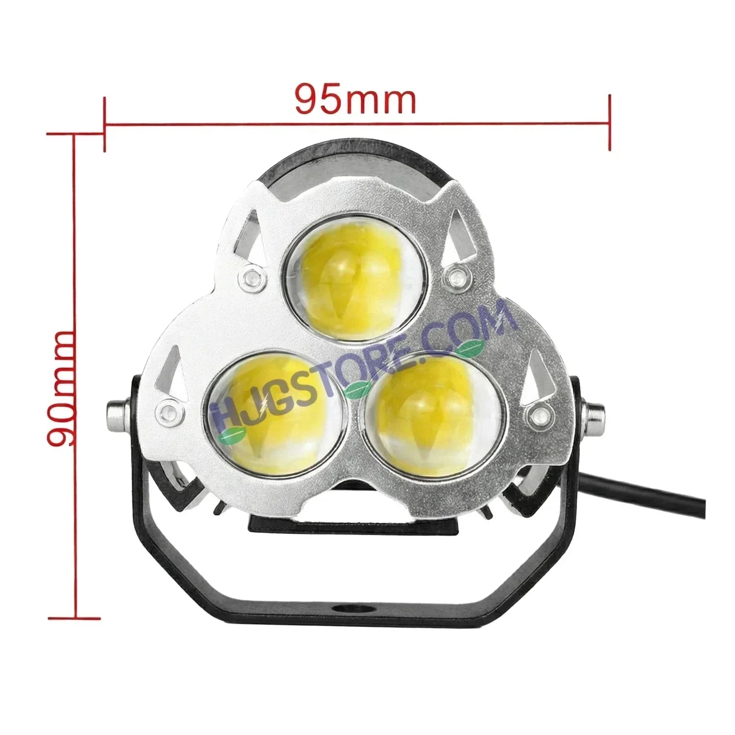HJG G15 Dragon Triple Lens 60W Foglight with White/Yellow/Flash Mode Projector Foglight 60W Foglight Ultra Wide Dual Intensity LED Fog Lights White/Yellow/Warm White/Flash Hi/Lo Beam Fog Universal For All Cars & Bikes LIU HJG G15 Dragon 60W Foglight 2pc - Biker.Store - www.biker.store