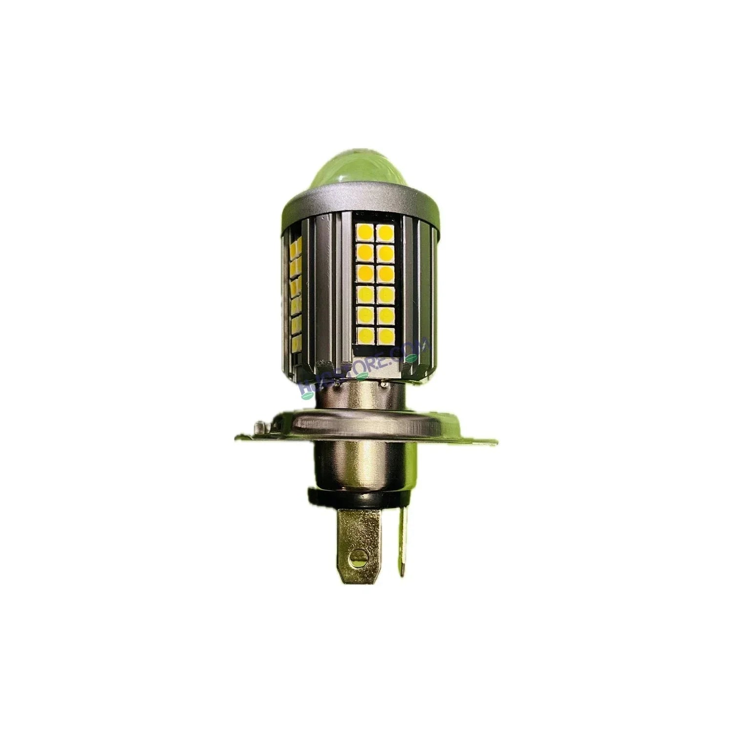 HJG H4 Lens New Model White Yellow LED Headlight Bulb H4 For All Motorcycles (Low and High Beam Bulbs (White) White Yellow 50W Lens) - Type H4 - Biker.Store - www.biker.store