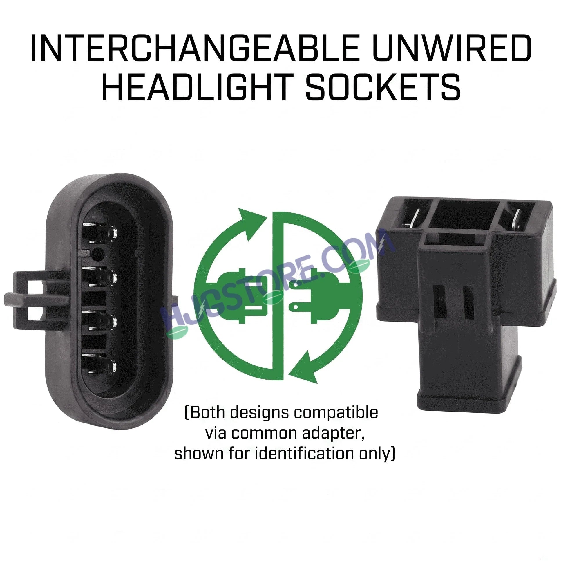 HJG Headlight Coupler Harness for New Royal Enfield Motorcycles 4-Pin RE Male to H4 Female Headlight Adapter Coupler for Royal Enfield | Plug-and-Play Wiring Harness Converter for Classic 350 Reborn, Hunter, Meteor, Himalayan 450 | No Wire Cutting - Biker.Store - www.biker.store