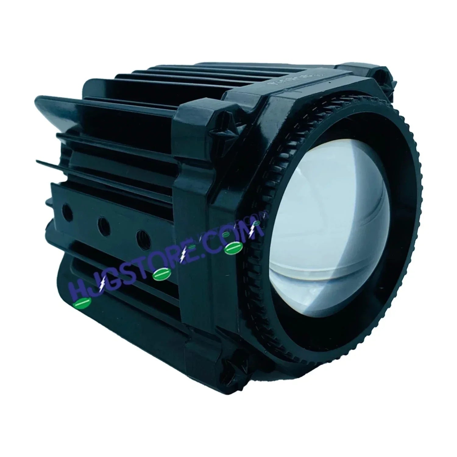 HJG Laser Cannon Foglight 500 Meters Laser Focus Projector Fog Projector Lens with 300 Meters Low Beam 500 Meters High Beam 80W Foglight Ultra Wide Dual Intensity LED Fog Lights White/Yellow Universal For All Cars & Bikes LIU HJG Laser Cannon Foglight 2pc - Biker.Store - www.biker.store