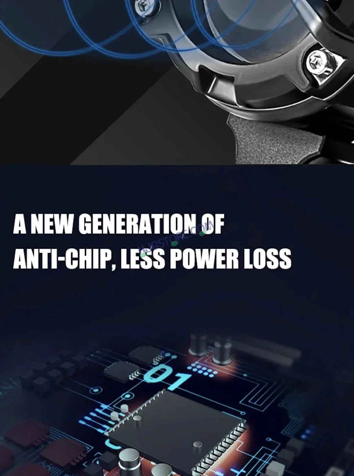 HJG Mini Mercedes Y Lens with Cooling Fan with Wiring Harness Kit 80W Foglight Ultra Wide Dual Intensity LED Driving Fog Lights White (2*40W = 80W Total) Universal For All Cars & Bikes LIU HJG Mini Mercedes Y Lens 80W with Cooling Fan and Wiring Kit - Biker.Store - www.biker.store