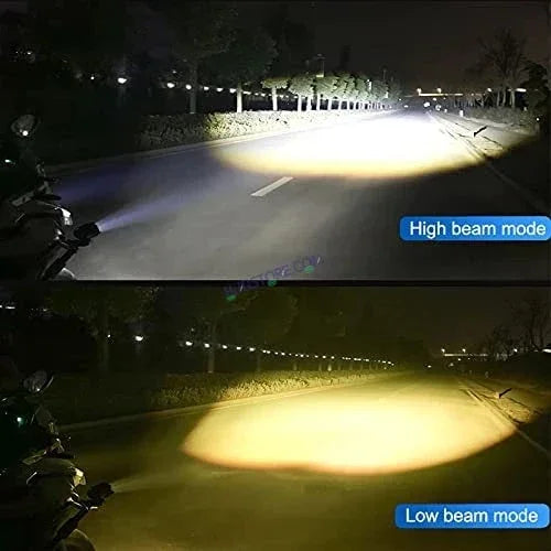 HJG Mini Mercedes Y Lens with Cooling Fan with Wiring Harness Kit 80W Foglight Ultra Wide Dual Intensity LED Driving Fog Lights White (2*40W = 80W Total) Universal For All Cars & Bikes LIU HJG Mini Mercedes Y Lens 80W with Cooling Fan and Wiring Kit - Biker.Store - www.biker.store