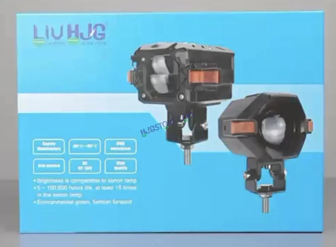 HJG NightBreaker Gorilla Dual Projector Lens Foglight 120W Dual Lens Projector Lens Fog Light 120W Foglight Ultra Wide Dual Intensity LED Fog Lights White/Yellow Universal For All Cars & Bikes Hazard Indicator LIU HJG NightBreaker P107 Fog Red Amber DRL - Biker.Store - www.biker.store