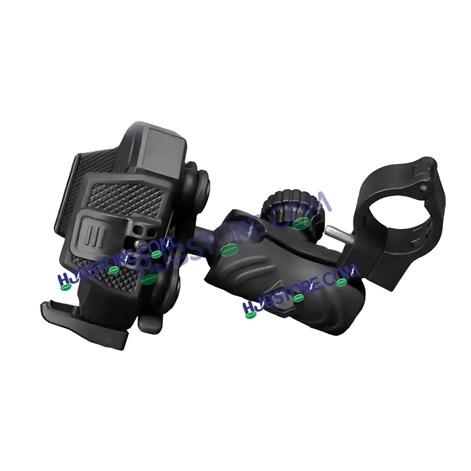 HJG Hexagon R6 Mobile Holder with Handlebar Mount for Bike, Two Wheelers Universal HJG Hexagon R6 Handlebar Mount Mobile Holder Anti-Theft Mobile Holder 360 Degree Rotation Adjustable Size and Locking System LIU HJG Hexagon R6 Bike Handlebar Mount Holder - Biker.Store - www.biker.store