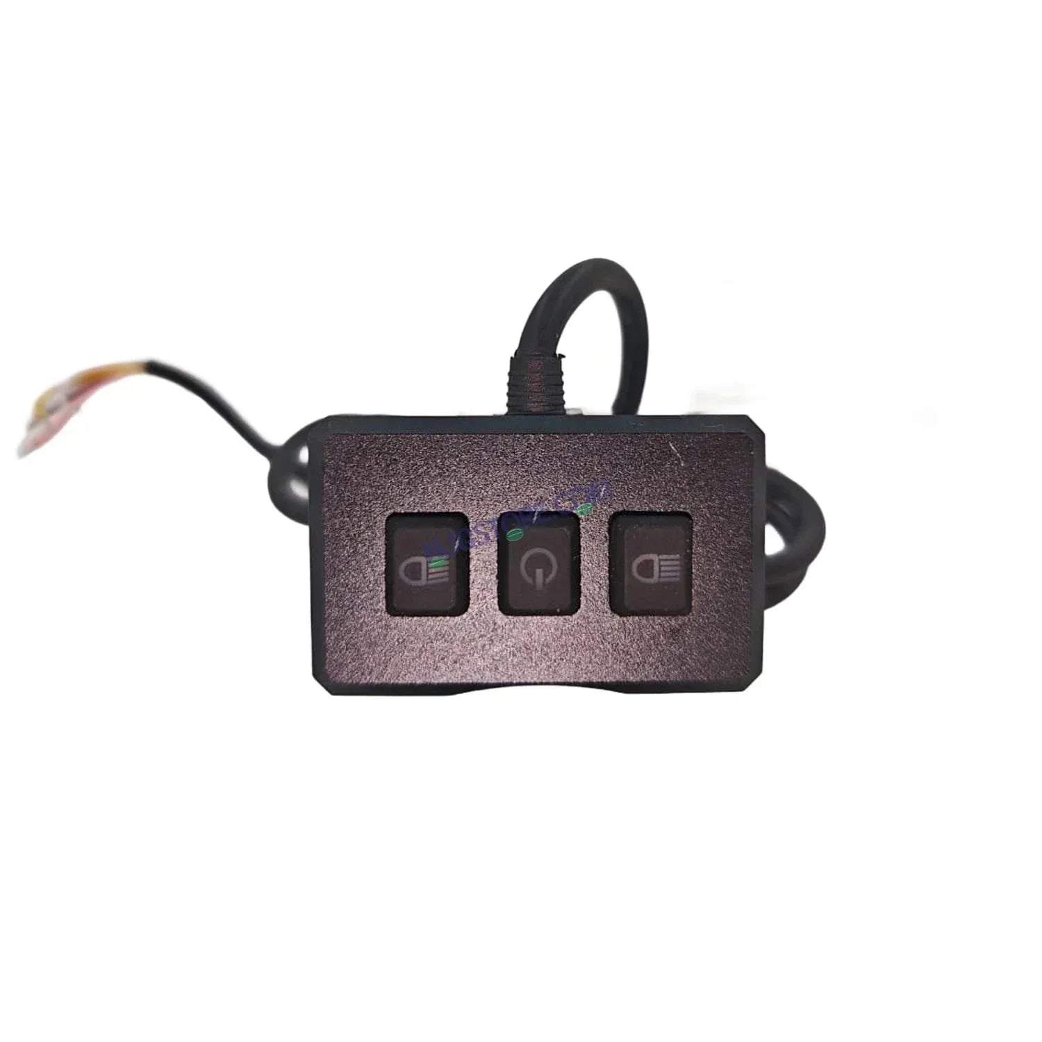 HJG Remote Switch 3 Way Universal 12V Handlebar Mirror Mount Car Mount CNC Metal Switch (3-Way) for All Bikes, Motorcycles, Cars, SUV HJG On-Off-On Headlight Fog Brake Light Switch Universal Fit (Black) LIU HJG Remote Type Switch for Bike, Car, SUV - Biker.Store - www.biker.store
