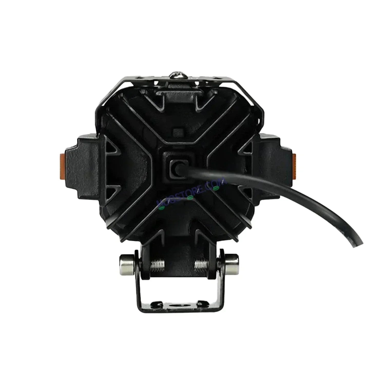 HJG Hazard Series Foglight Quad 4x4 Lens 120W New Model with Red Orange Hazard DRL Foglight Ultra Wide Dual Intensity LED Fog Lights White/Yellow (2*60W= 120W Total) Universal For All Cars & Bikes LIU HJG Hazard S65 4x4 Lens Projector Fog Red Amber DRL - Biker.Store - www.biker.store