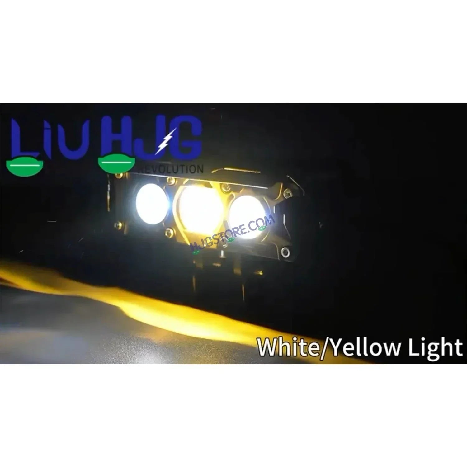 HJG New S75 Triple Projector Lens 180W Foglight Triple LED Projector Fog Lens 180W with Red DRL Foglight Ultra Wide Dual Intensity LED Fog Lights White/Yellow/Red DRL Projector (180W) Universal For All Cars & Bikes LIU HJG S75 Triple Projector Lens - Biker.Store - www.biker.store