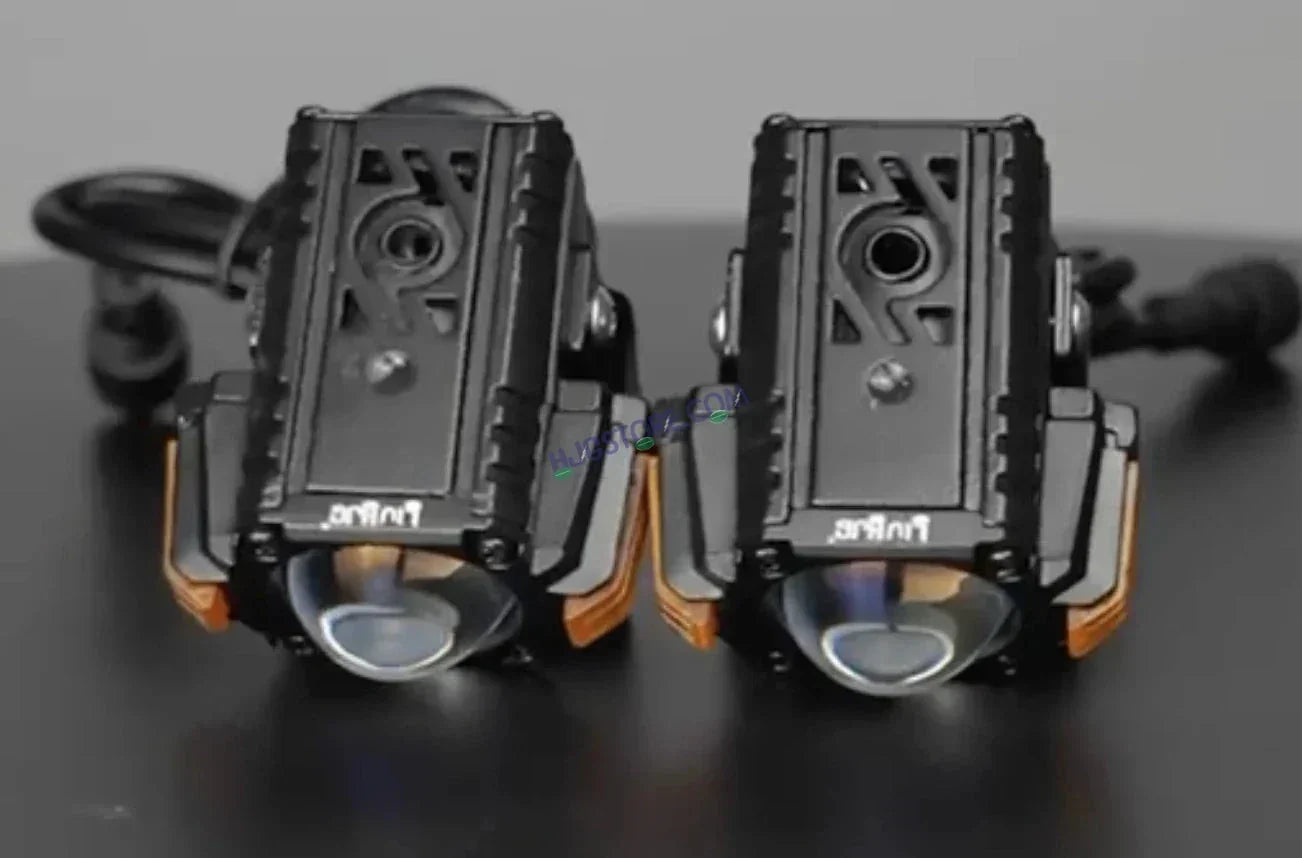 HJG S-83 Foglight Projector Lens Foglight 80W with Hazard Indicator Projector Lens Fog Light 80W Foglight Ultra Wide Dual Intensity LED Fog Lights White/Yellow Universal For All Cars & Bikes with Hazard Indicator LIU HJG S-83 Foglight with Red Amber DRL - Biker.Store - www.biker.store