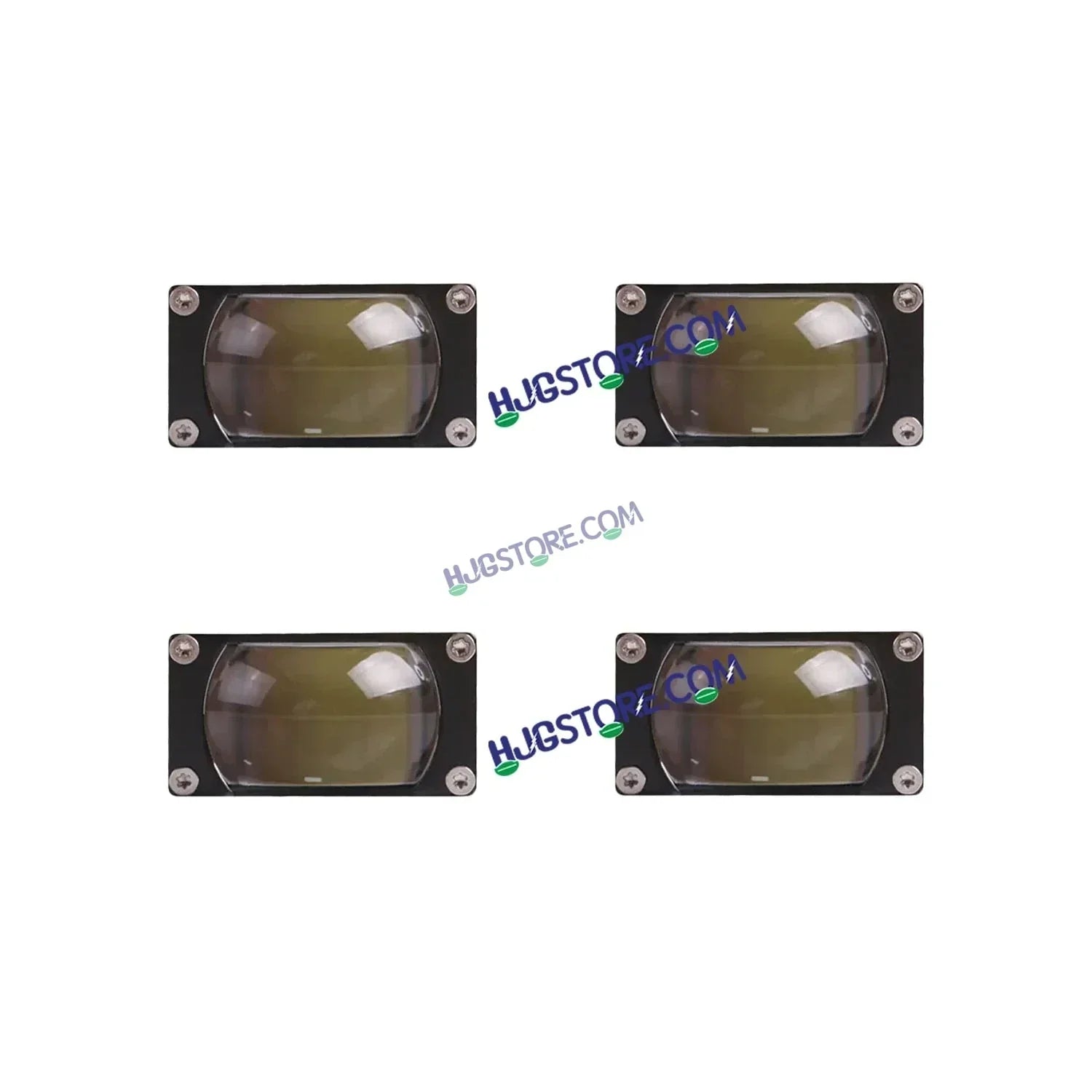 HJG LIU HJG Original Waymaker 4 LED New Model Slim Drive Grille Fitting Dual Colour Fog Light Mini Drive Light Version 4 And Wiring With Canbus For All Cars and Motorcycles (4Pcs) HJG Waymaker Foglight HJG New Model 4 LED with Canbus Wiring Harness Kit - Biker.Store - www.biker.store