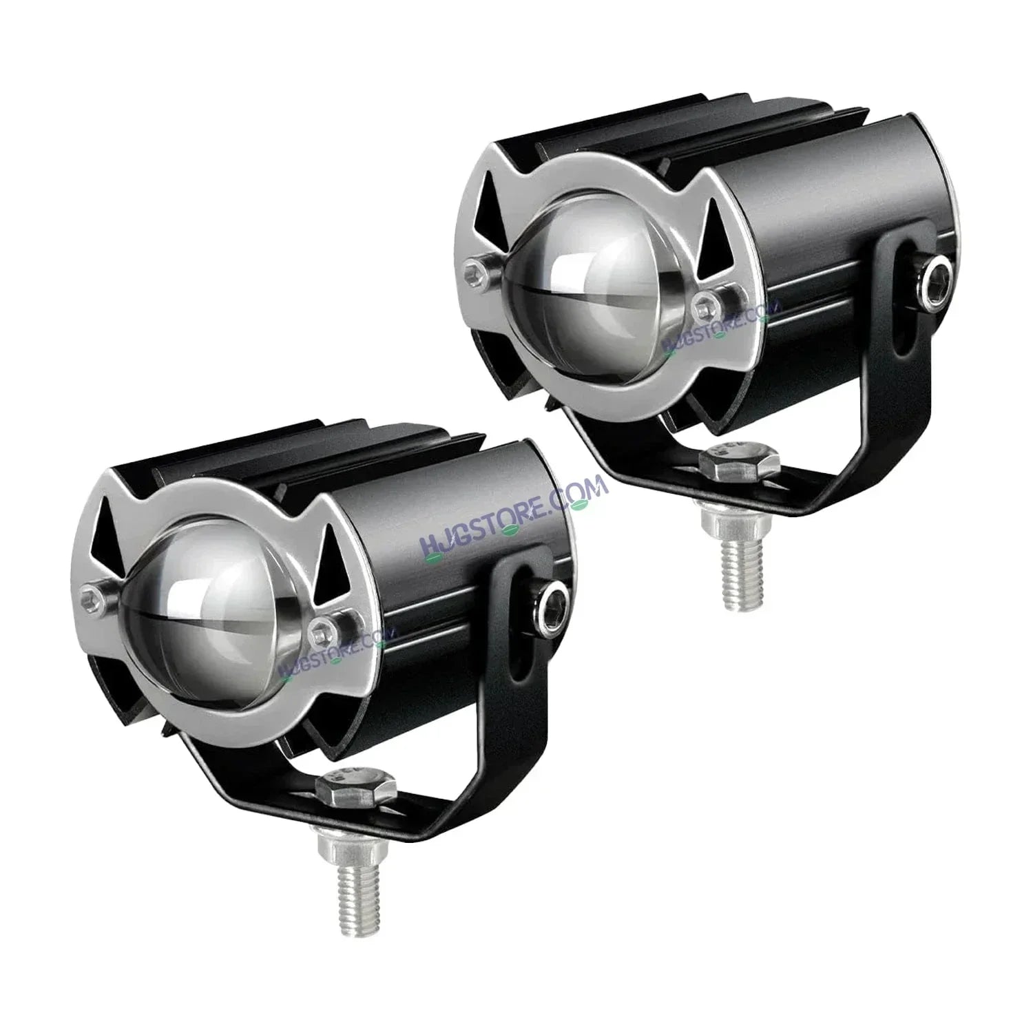 LIUHJG HJG ORIGINAL G15 Pack of 2 30W Mini Drive Spotlight Yellow/White Motorcycle Mini Driving Fog Light 7500LM High/Low Beam Motorcycle Spot Light with Red DRL, White, Yellow (Pack of 2) - Biker.Store - www.biker.store