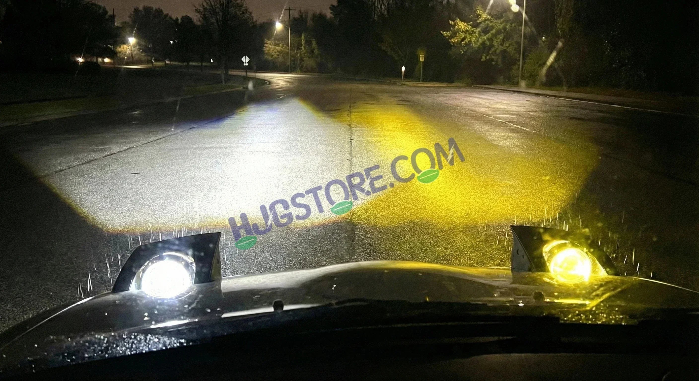 HJG H4 Lens New Mini Jet LED Rocket New Model White Yellow LED Headlight Bulb H4 For All Motorcycles (Low and High Beam Bulbs (White/Yellow) Long Range Focused Hi/Lo Beam White Yellow 50W Lens) - 12V DC Hi/Lo Type H4 Lens Mini Jet Rocket H4 - Biker.Store - www.biker.store