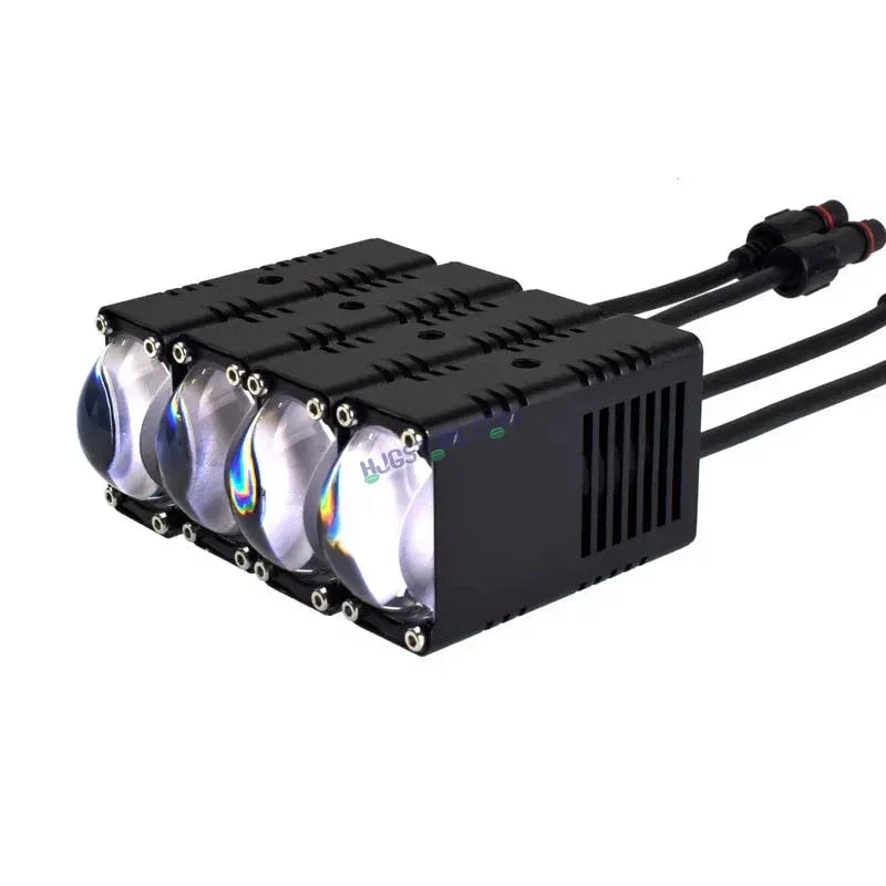 HJG LIU HJG Original Waymaker 6 LED New Model Slim Drive Grille Fitting Dual Colour Fog Light Mini Drive Light Version 4 And Wiring With Canbus For All Cars and Motorcycles (6Pcs) HJG Waymaker Foglight HJG New Model 6 LED with Canbus Wiring Harness Kit - Biker.Store - www.biker.store