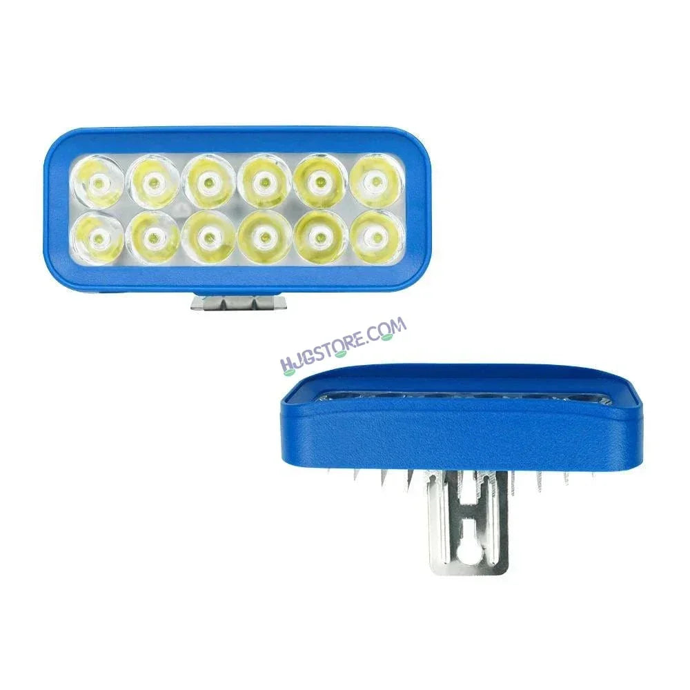 HJG 12 LED Rectangle Foglight Foglamp 3 Colour White, Warm White, Yellow HJG Foglight HJG Car Accessories Led Headlights Mini Driving Lights Led Fog Lights For Motorcycle Lights, Set of 2 - Biker.Store - www.biker.store