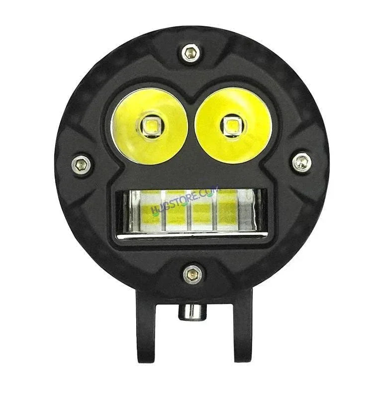 HJG LED Foglight Alien Motorcycle Light 40w Auxiliary Led Spotlights Mini Fog/driving Lights For Motorcycle White/yellow Motorbike Led Lights, Set of 2 - Biker.Store - www.biker.store