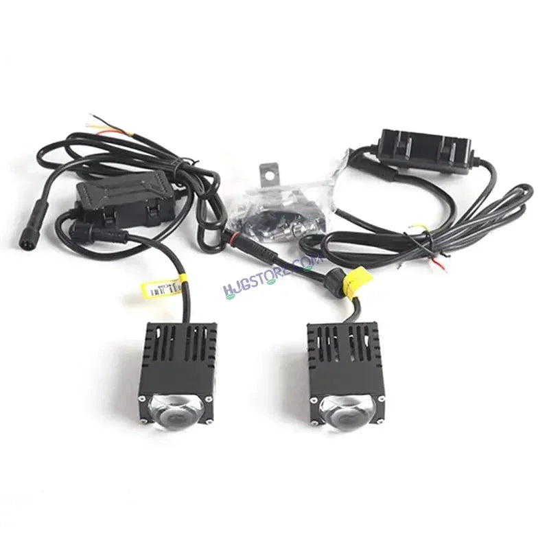 LIUHJG LIU HJG Waymaker Fog Light Dual Colour Fog Light Mini Drive Yellow White & Red Devil Eye Slim Drive Light Version 4 With Red Devil Eye And Wiring With Canbus Universal For All Cars and Motorcycles (2Pcs) LIUHJG - Biker.Store - www.biker.store