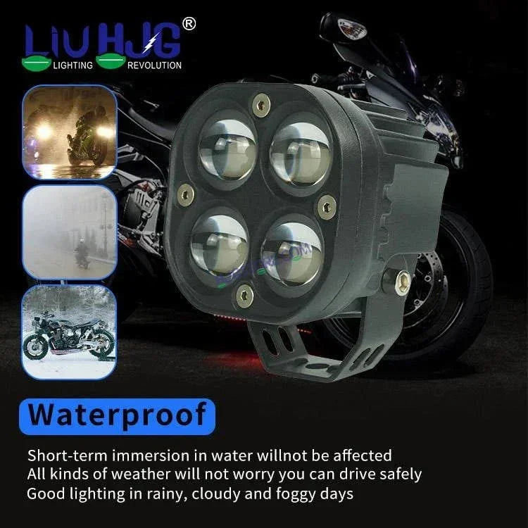 HJG 4x4 CREE LED Foglight Rectangle Mini Rgbw 12v Modular Offroad Led Pods Laser Rgb 3 Inch Led Work Light, Set of 2 HJG Foglight - Biker.Store - www.biker.store