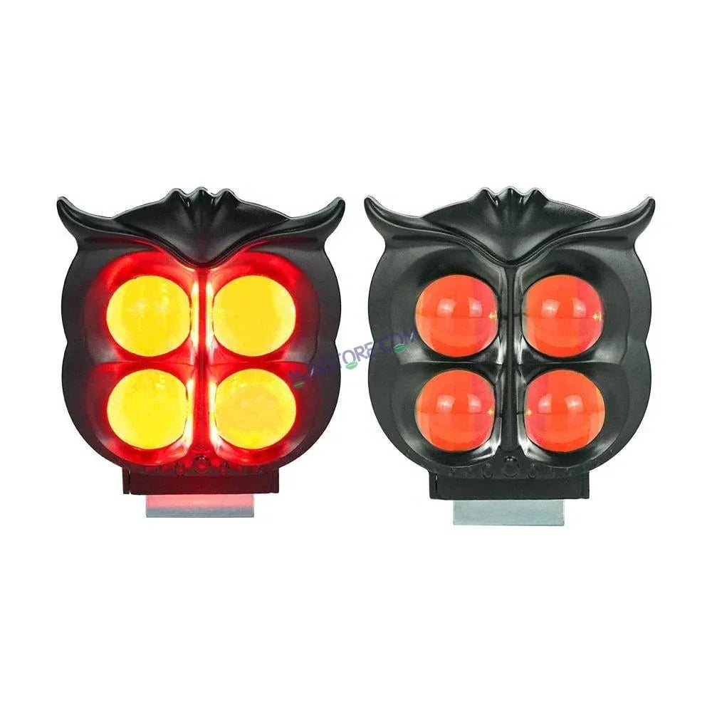 HJG 4 LED Owl Devil Foglight Foglamp HJG Car Accessories Led Headlights Mini Driving Lights Led Fog Lights For Motorcycle Lights, Set of 2 HJG Owl Foglight - Biker.Store - www.biker.store