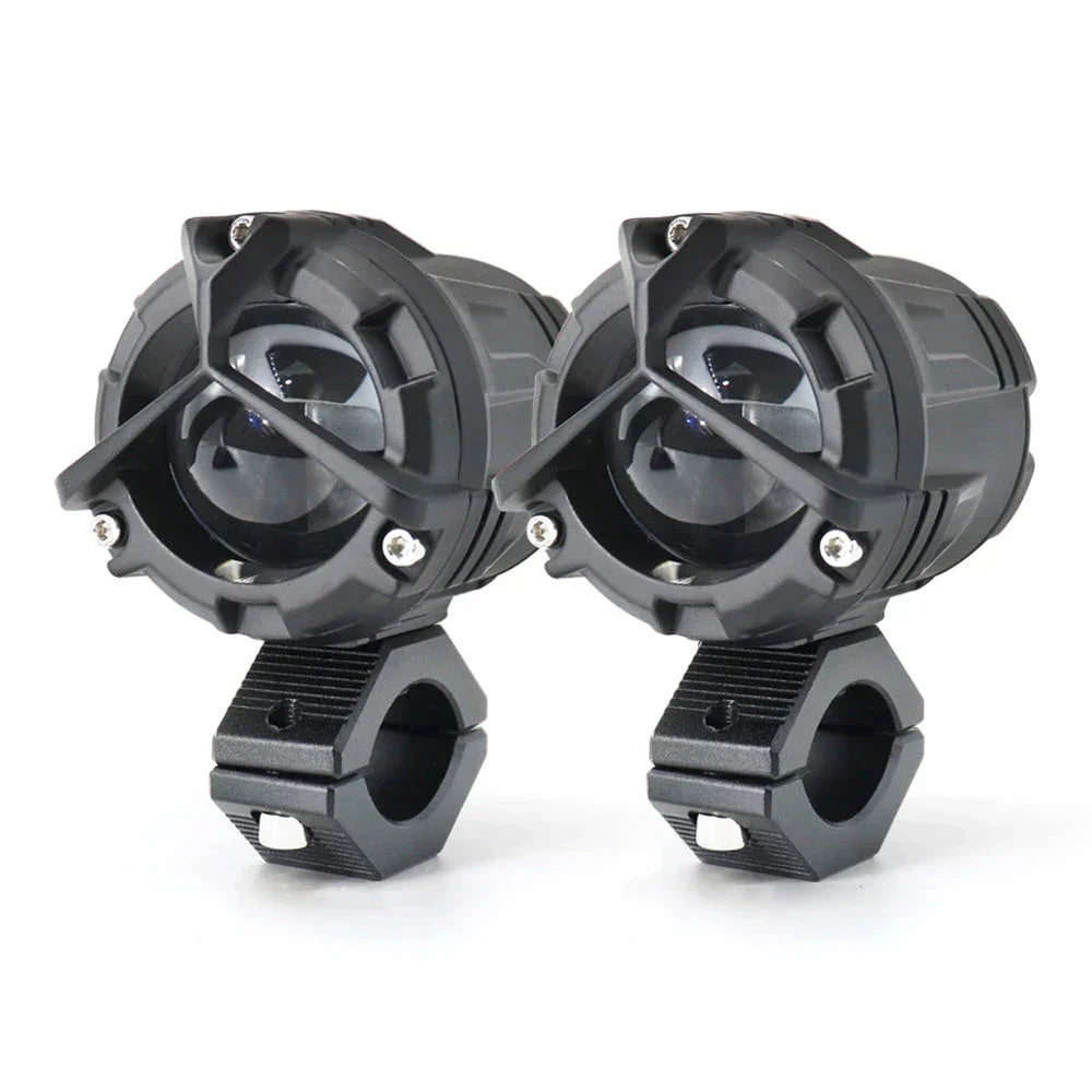 Mercedes Y Lens Foglight Ultra Wide Dual Intensity LED Driving Fog Lights White/Yellow (2*45W = 90W Total) Universal For All Cars & Bikes - Biker.Store - www.biker.store