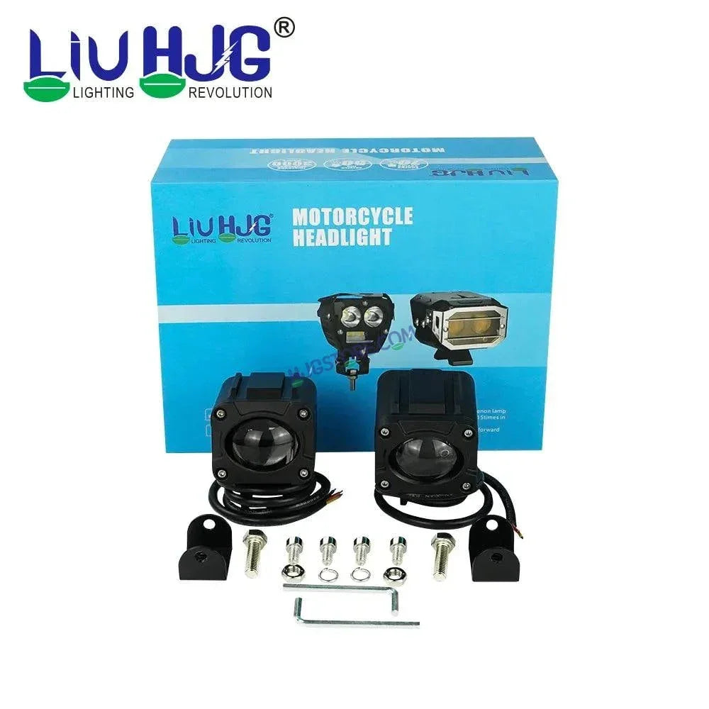 HJG M1 120W Foglight Foglamp HJG Car Accessories Led Headlights Mini Driving Lights Led Fog Lights For Motorcycle Lights, Set of 2 - Biker.Store - www.biker.store