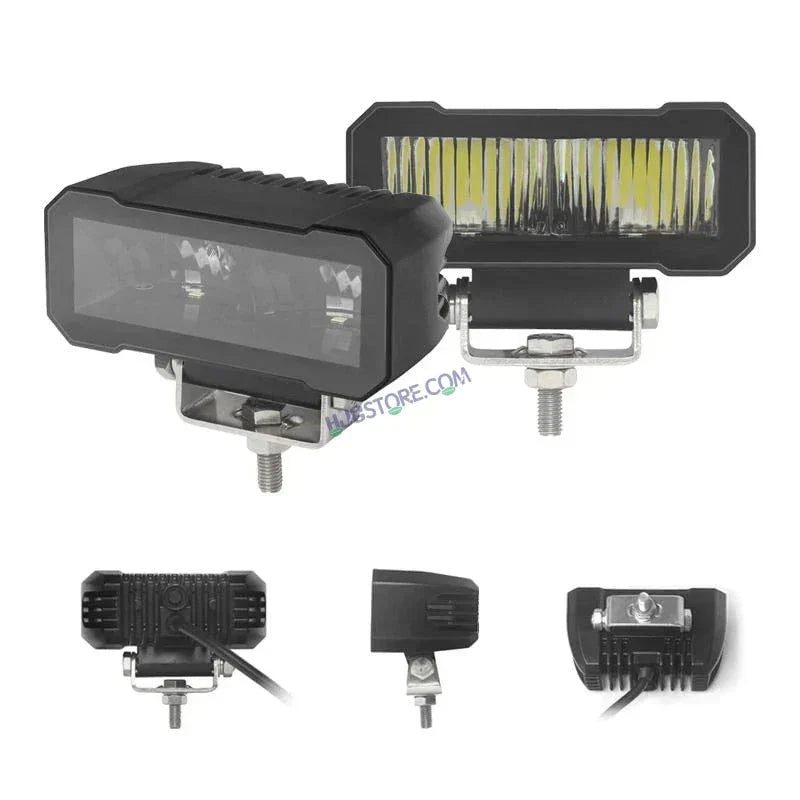 HJG W26 Bezelless Blade 2pc CREE Lens Foglight 120W Square Edge W26 Bezelless Blade 2pc Foglight 120W Foglight Ultra Wide Intensity LED Foglight White CREE Spread Foglight (120W) Universal For All Cars & Bikes LIU HJG W26 Bezelless Blade Lens Foglight 2pc - Biker.Store - www.biker.store