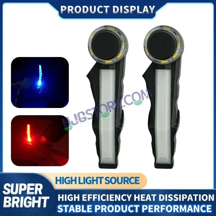 HJG Knuckle Guard with Handle Light Combo with White/Blue/Red DRL Mode and Running Yellow Turn Signals Universal for Motorcycles for Hand Protection Red DRL/White/Running Yellow Turn Signal Universal For All Bikes LIU HJG Knuckle Guard Hand Guard with DRL - Biker.Store - www.biker.store