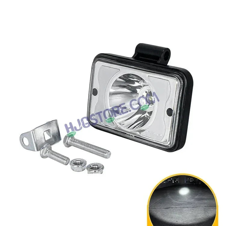 HJG W11 4x5" Classic Square Foglight Headlight 4x5 Inch Foglight White/Yellow DRL Dual LED Foglight Amber/White DRL White Light Foglight Ultra Wide Dual Intensity LED Driving Fog Lights Universal For All Cars & Bikes LIU HJG Classic W11 4x5 Inch Fog - Biker.Store - www.biker.store