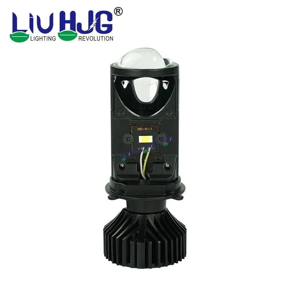 HJG Y6 Projector Lens H4 LED Bulb 50W HJG Y6 Projector Light Lamp H4 LED Mini Projector Lens with Fan for Bike Bulb 7000LM Conversion Kit Hi/Lo Beam Headlight 12V/24V for Motorcycle, Set of 1, White Hi/Lo - Biker.Store - www.biker.store