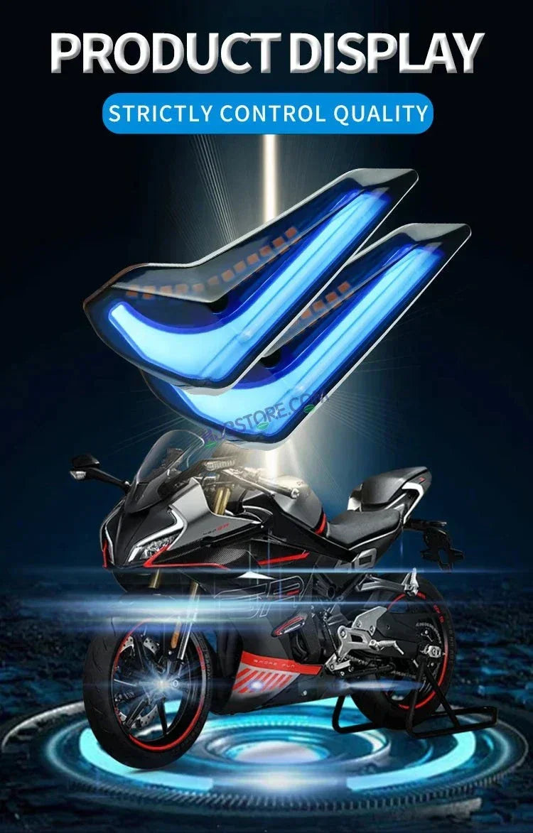 HJG Indicator Tilt DRL Sliding Model Fibre Waterproof Flexible Blinker Bright LED Indicators Universal For All Bike Models Motorcycle Turn Signal Lights HJG Tilt DRL Sliding Indicator, Pack of 2 - Biker.Store - www.biker.store